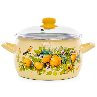 Кастрюля Metalac Айва эмалированная 5,3 л 183177*