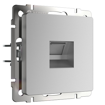 Розетка Werkel Ethernet RJ-45 серебряный W1181006***