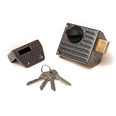 Замок накладной Зенит серебро ЗН 1-2.1