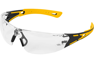 Очки защитные Denzel открытые поликарбонатные прозрачная линза 89191
