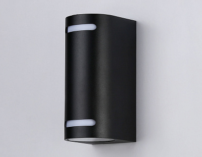 Светильник Ambrella ST3744/2 BK уличный настенный архитект черный IP54 GU10/2 max 35W 150*68*92*
