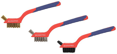 Набор щеток Workpro мини 180 мм 3 шт WP253005