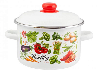 Кастрюля Appetite эмал цил Veggies 5,5 л 1RD221М
