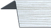 Угол с тиснением Rico Moulding №112 текстурный Ясень серый 20*20*2700 мм
