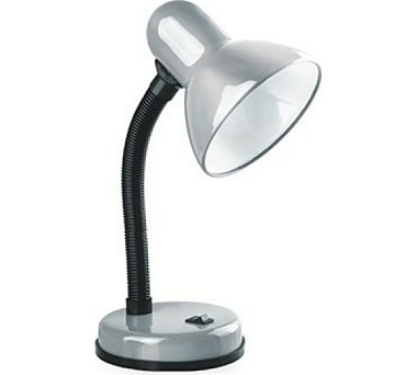 Светильник настольный Camelion KD-301 C03 металл серебро 60W E27