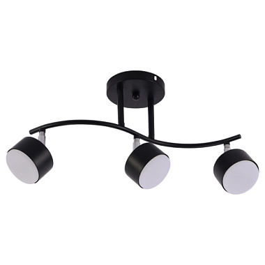 Светильник спот Rivoli Vanessa настенно-потолочный поворотный черный 3*GX53 15 Вт 7074-703