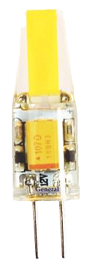 Лампа светодиодная General G4 12V 7W 4500K 4K 15*46 COB силикон BL5 661441