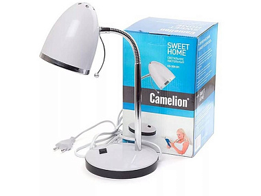 Светильник настольный Camelion KD-308 C01 40Вт E27 металл белый