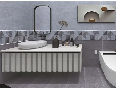 Плитка настенная Тянь-Шань Керамик Бианор светло-серый 30*60 см 1.44 TP3619AM*