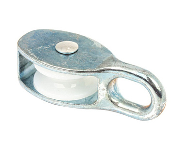 Блок Fixbox для троса одинарный 15 мм белый цинк 1 шт