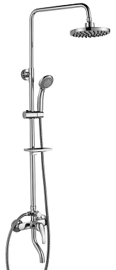 Душевой гарнитур Rossinka Тропический дождь для ванны одноручный 35 мм с верхней лейкой A35-46**