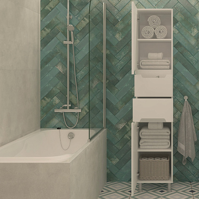 Пенал-шкаф Eva Gold Paola 35 напольный