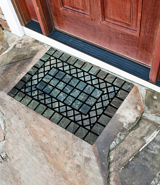 Коврик Joy Home Тауэр придверный флок 45*75 см 6609-02