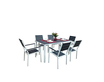 Набор мебели Викинг 8 бежевый/серо-белый 