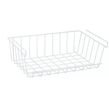 Корзина ProfFerro подвесная на полку 240*280*120 мм ПП белый муар П0001267