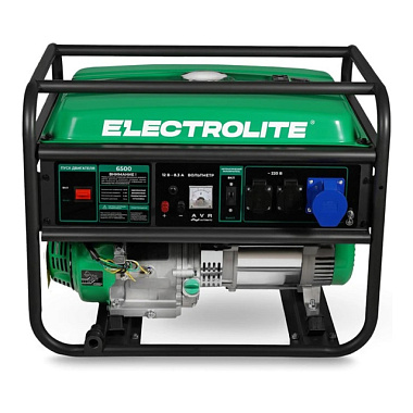 Генератор Electrolite 6500 бензиновый 5.0-6.0 кВт ручной стартер двиг 389 см³ БИ-00007821