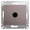 Розетка Schneider Electric Glossa TV одиночная 1дБ платина в рамку GSL001291