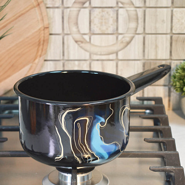 Ковш Appetite Mirage эмалированный цилиндрический без крышки 1,5 л 1с42с