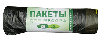 Мешки для мусора Green House с завязками 35 л 20 шт рулон 2388