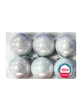 Украшение новогоднее подвесное Феникс-Презент 6*6*6 см 6 шт 95112