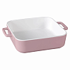 Форма Appetite Twist керамическая квадратная розовый 27,5*21*6,5 см YB00027S-PN