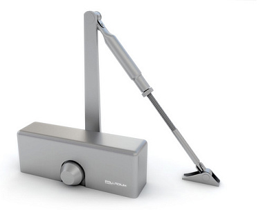 Доводчик Palladium дверной 1060  40-60 кг серебро /10