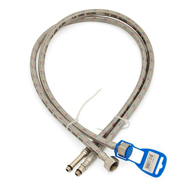 Подводка для смесителя Krafter Luxe силиконовая оболочка 50 см пара KRLux903