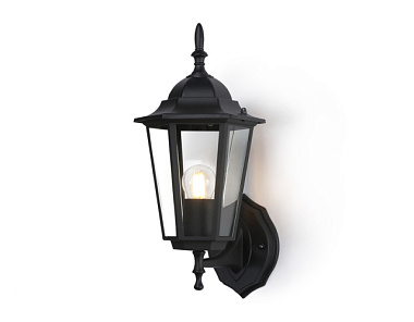 Светильник Ambrella ST2010 BK/CL уличный настенный черный/прозр IP54 E27 max 40W 360*150*210 ST2010