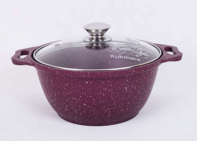 Кастрюля Kukmara Trendy style со стеклянной крышкой 2 л к21tsm