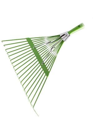Грабли Центроинструмент веерные без черенка салатовая с компенсатором 0231-10