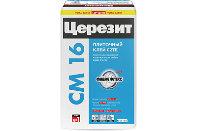Клей Церезит СМ 16 для плитки эластичный 25 кг 1317215**