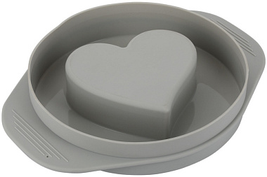 Форма Regent Inox Silicone Сердце двухсторонняя для выпечки 29,5*4,6 см/22,8*4,6 см 74-002