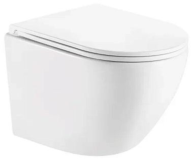 Унитаз подвесной Eva Gold К505 безободковый сиденье тонкое дюропласт крепления